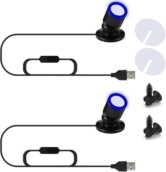 USB Powered Mini Spotlights for Displays 2-Pack – 5V Small LED Spot Lights - Image 8