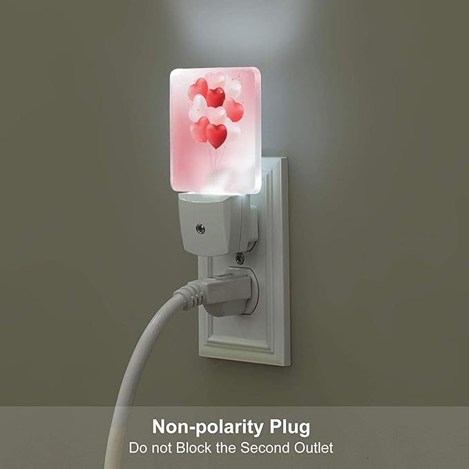 Pink Candy Heart Balloons Night Light, Plug-in Night Lights - Image 5