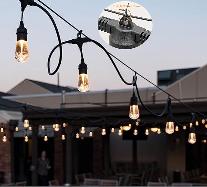 164FT Outdoor String Light Hanging Kit - Image 4