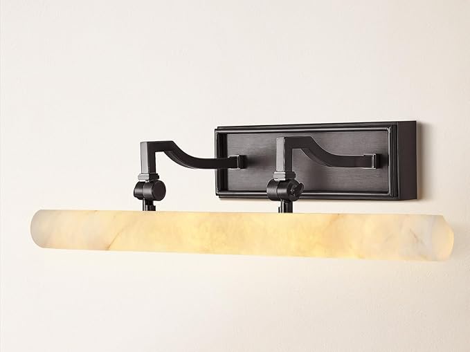 Alabaster Picture Lights for Wall, 20in Spanish Marble Picture Light Hardwired by VarttyalHomeDecorativeLight