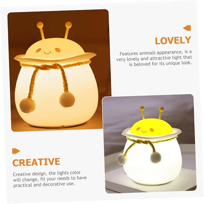Silicone Bedroom Night Light Color Changing Animals Night Lamp USB Rechargeable - Image 8