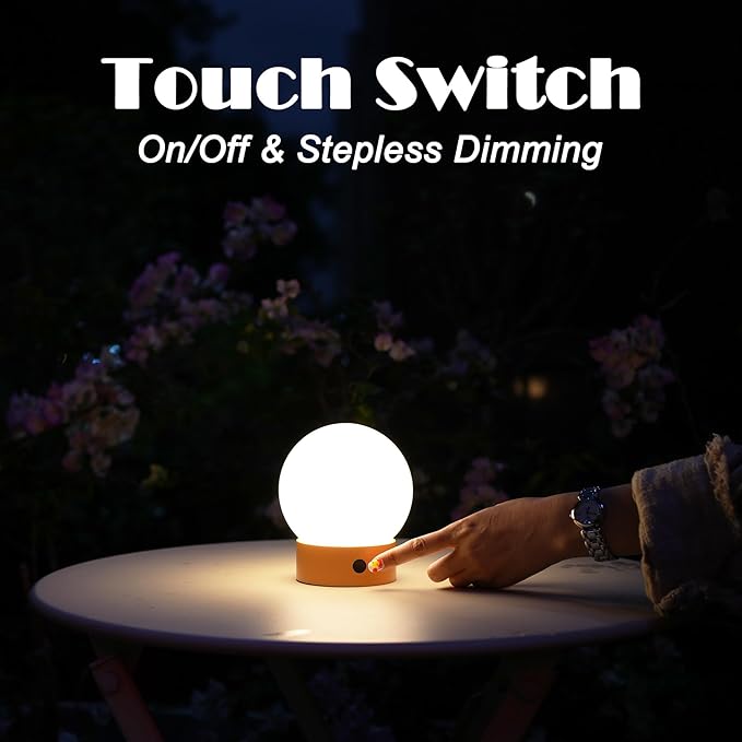 Small Cute Cordless Table Lamp Rechargeable, Battery Operated Shower Lamp - Image 5