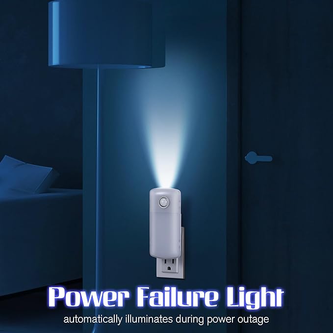 Enhon Emergency Power Failure Night Lights, 5-in-1 Multi Color LED Light - Image 5