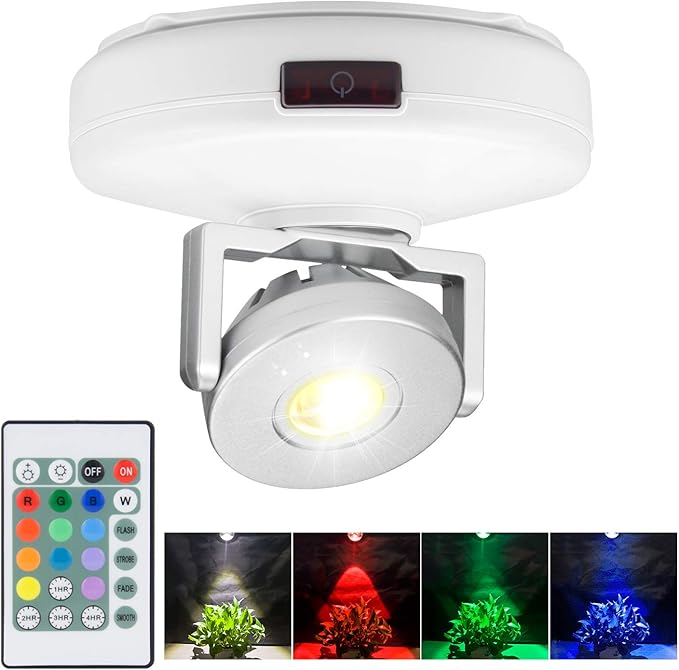 BIGMONAT Battery Operated Spotlight, Wireless LED Accent Lighting by BIGMONAT+Wireless+LED+Light