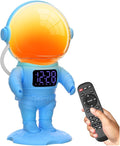 Astronaut Sunrise Alarm Clock for Kids, 22 Dimmable Nightlights, Dual Digital by AFEXOA