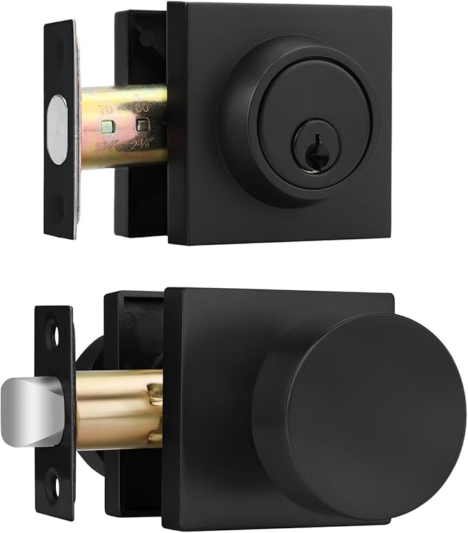 Haidms Matte Black Door Knob by Haidms