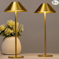Bojim Gold Cordless Lamp Set of 2, Rechargeable Touch Table Lamps by BOJIM