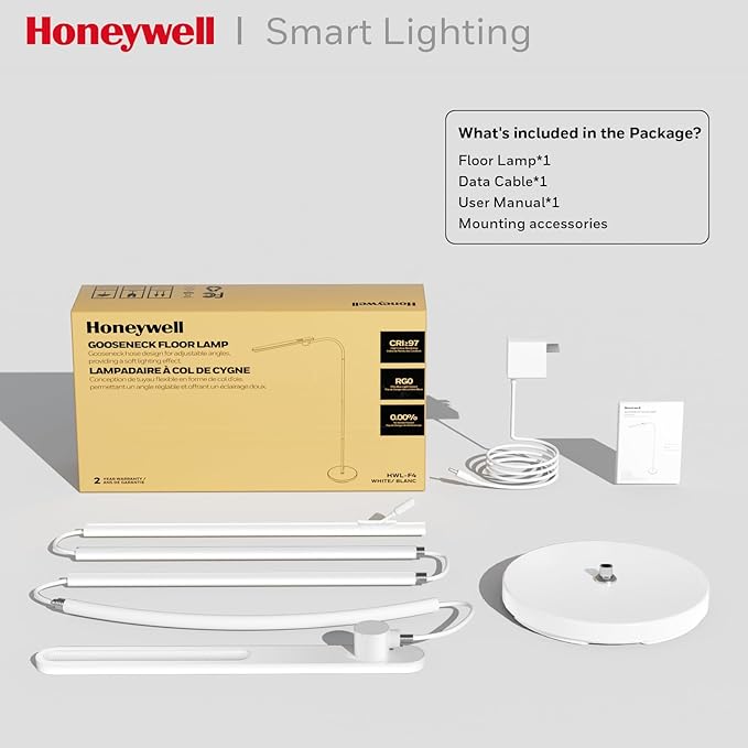 Honeywell LED Floor Lamp, F4 Sunturalux™ Gooseneck Floor Lamps - Image 6