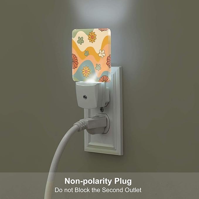 Waves and Floral Night Light, Plug Into Wall - Image 5