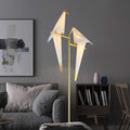 MORE CHANGE 68In Modern LED Floor Lamp, Bird Floor Light Gold Metal Fixtures by MORECHANGE