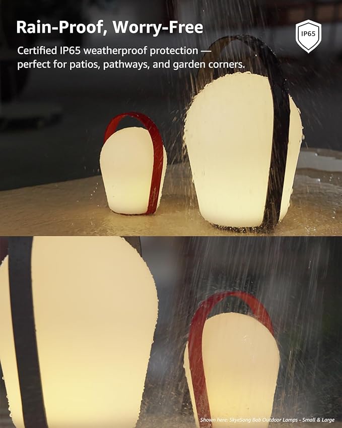 Cordless Lamp for Patio Decor, Patio Lights Outdoor Waterproof IP65, - Image 5