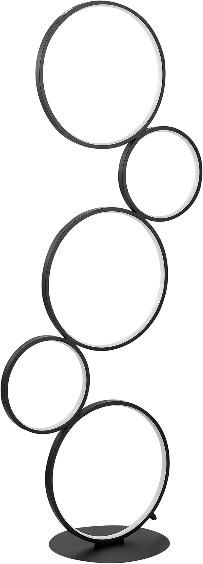 JONATHAN Y JYL7103A Pluto Stacked Circles 45" 5-Light Contemporary Modern - Image 10