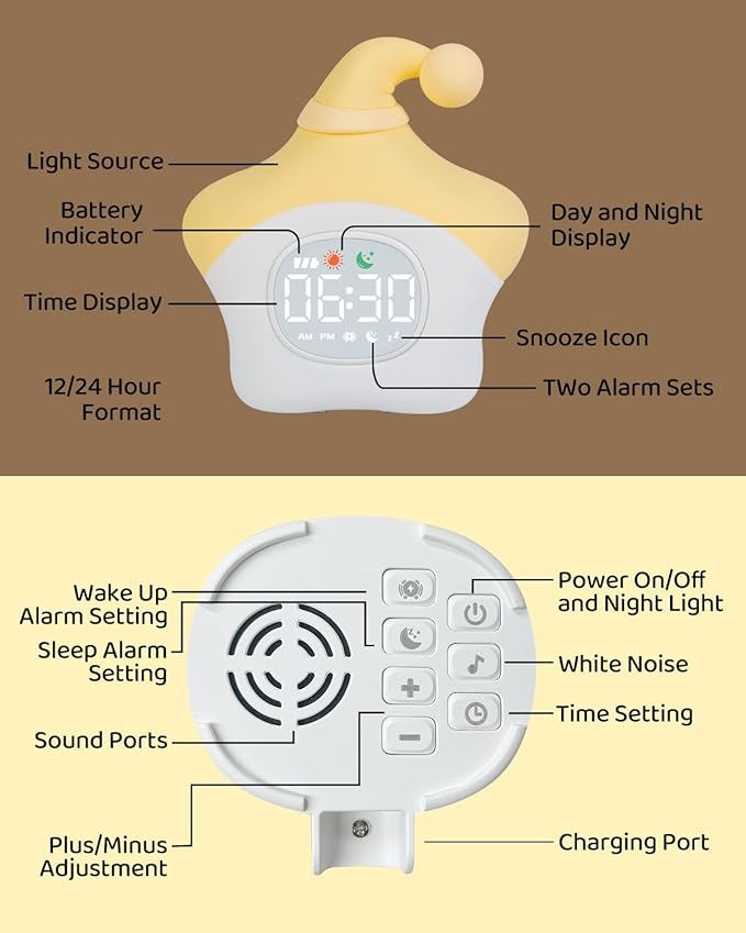 Star Alarm Clock with Night Light - Image 9