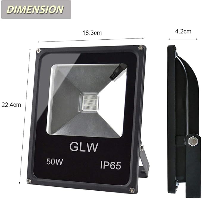 RGB LED Flood Lights, 50W Outdoor Super Bright Spotlight, High Power 16 Colors - Image 5