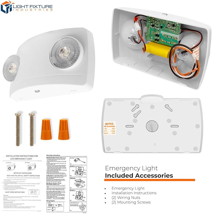 LFI Lights® Super Compact Emergency Light, UL 924 Listed, Adjustable LED Heads - Image 4