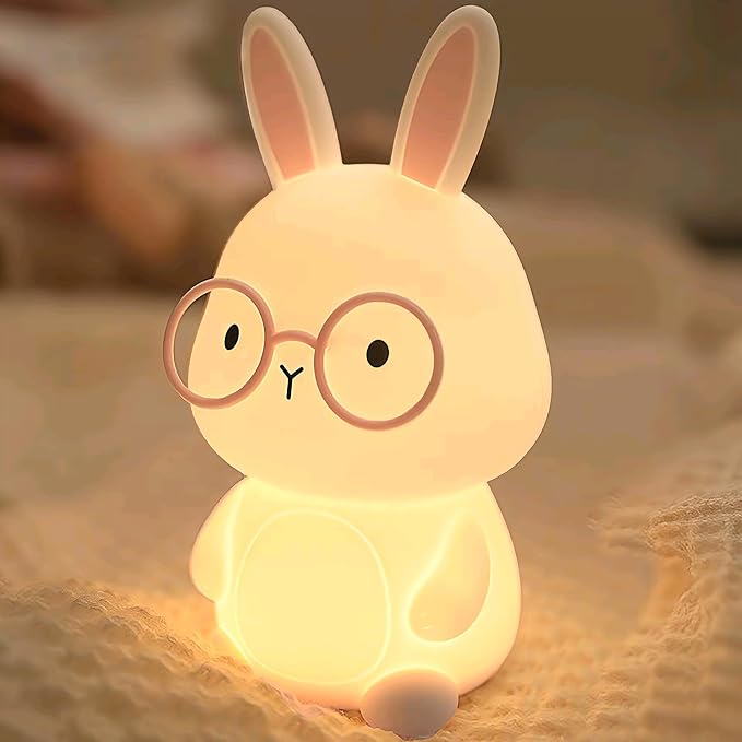 Bunny Night Light, Rabbit Lamp for Kids, Rechargeable LED Nightlight for Easter - Image 8