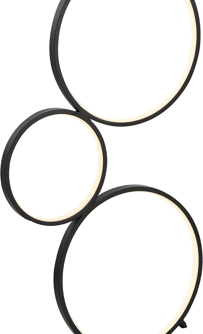 JONATHAN Y JYL7103A Pluto Stacked Circles 45" 5-Light Contemporary Modern - Image 9