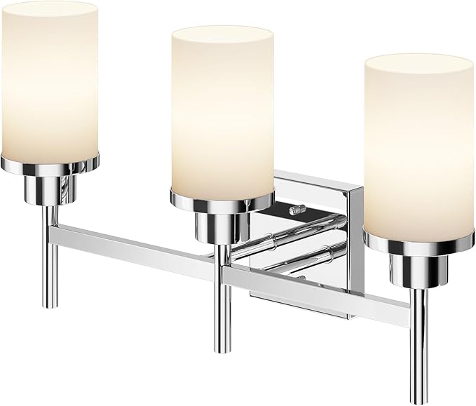 Bathrom Light Fixtures Polished Chrome 3 Vanity Lights by AONEON