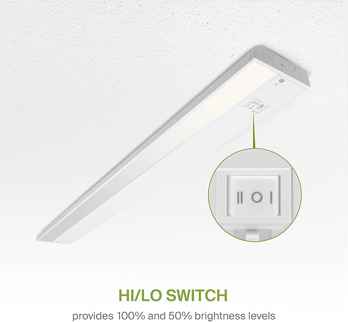 ASD 40 Inch LED Under Cabinet Lighting Plug in or Hardwired, High/Low/Off Switch - Image 4