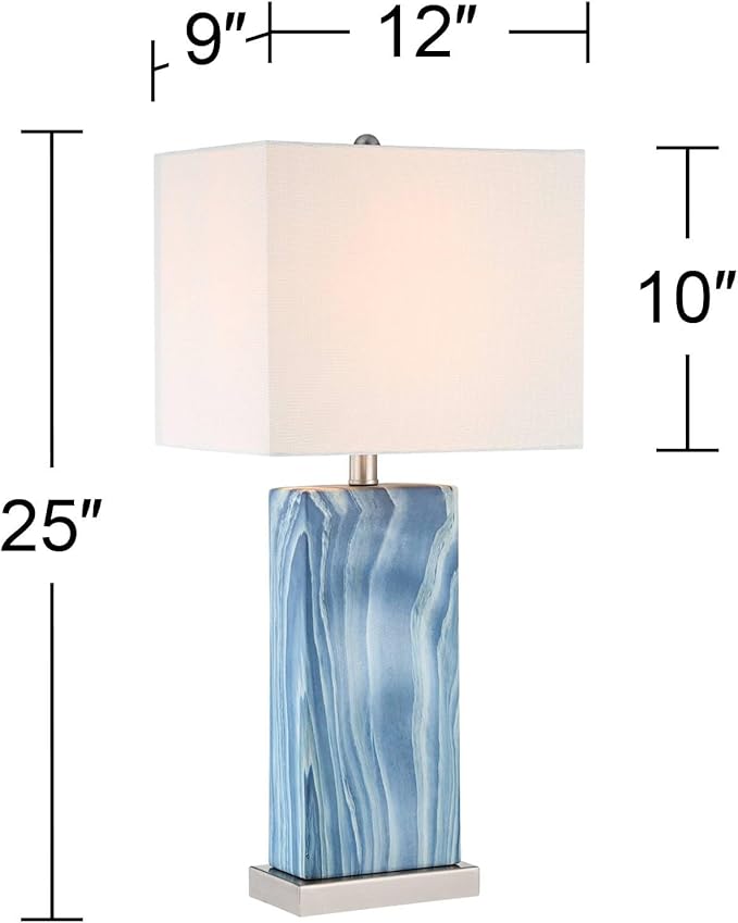 360 Lighting Connie Modern Table Lamps 25" Tall Set of 2 - Image 4