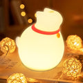 Cat Night Light for Nursery, Silicone Rechargeable Night Light by WelcometoMAGOHMT