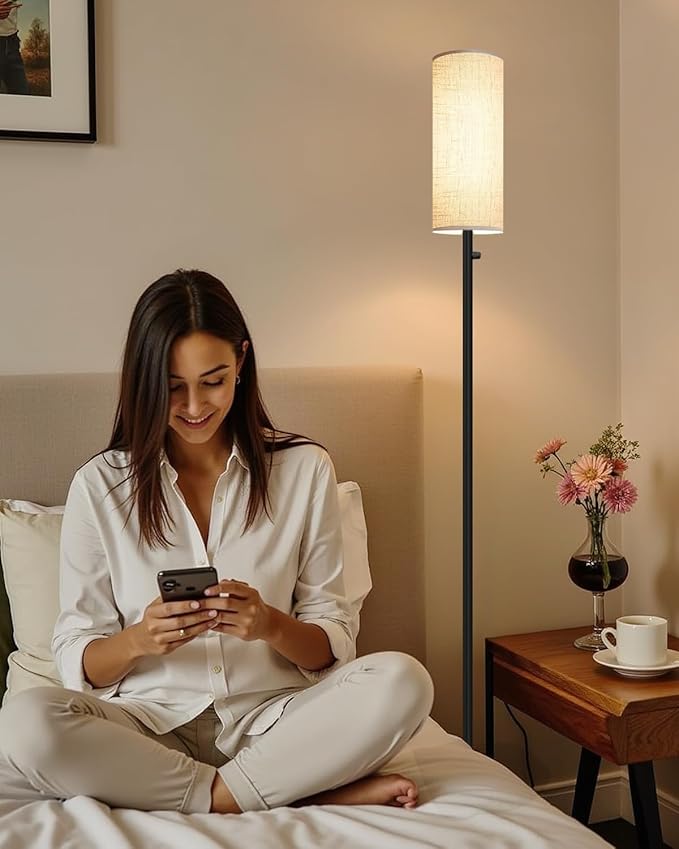 Upgraded Floor Lamp for Living Room, Dimmable Black Floor Lamp - Image 6