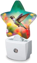 Hummingbird with Flower Night Light, Plug-in Wall Led Night Lights Decor by SKYDAWNY