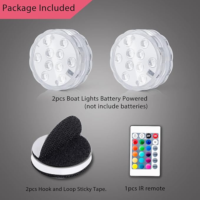 Boat Lights Wireless, Battery Powered Operated Marine Led Interior Light - Image 2