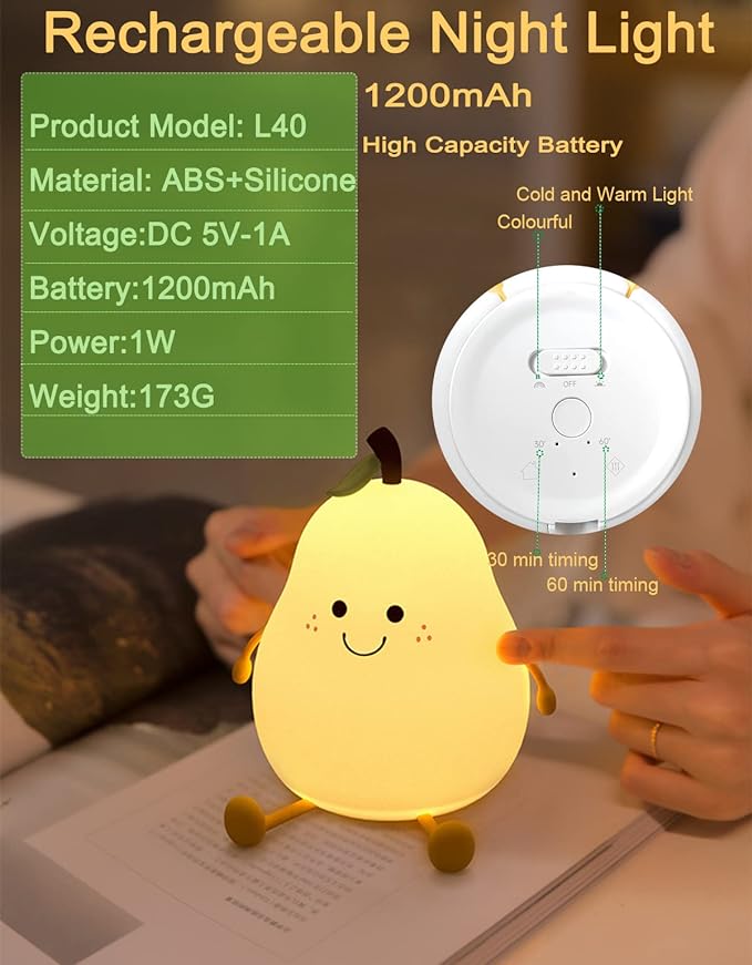 HAPPYBAG Cute Silicone Night Light - Image 5