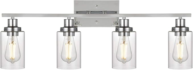 MELUCEE 4-Light Bathroom Lighting Fixtures by MELUCEE