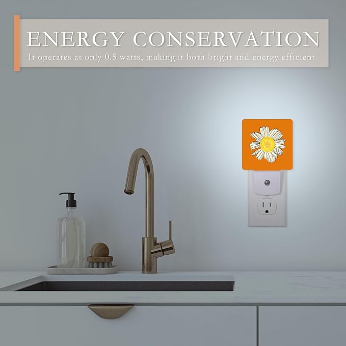 Daisy Night Lights Plug into Wall, Chamomile Night Light - Image 5