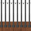 8 Pack String Light Poles, 2.8Ft Metal Poles by NUERPO