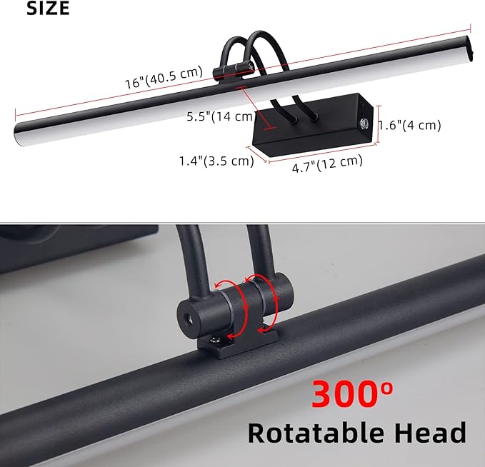 Picture Light, Picture Lights for Wall Cordless, Battery Wall Lights for - Image 7