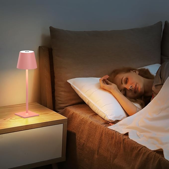 Pink Cordless Table Lamp Set of 2 - Image 6