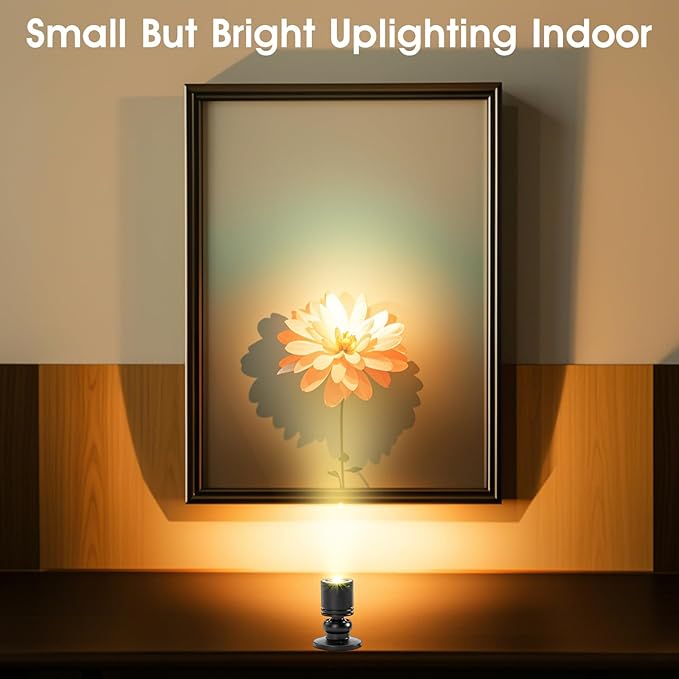 DEDC 6pcs LED Mini Spot Light, 3000K Under Cabinet Lights, Mini Spotlights - Image 3