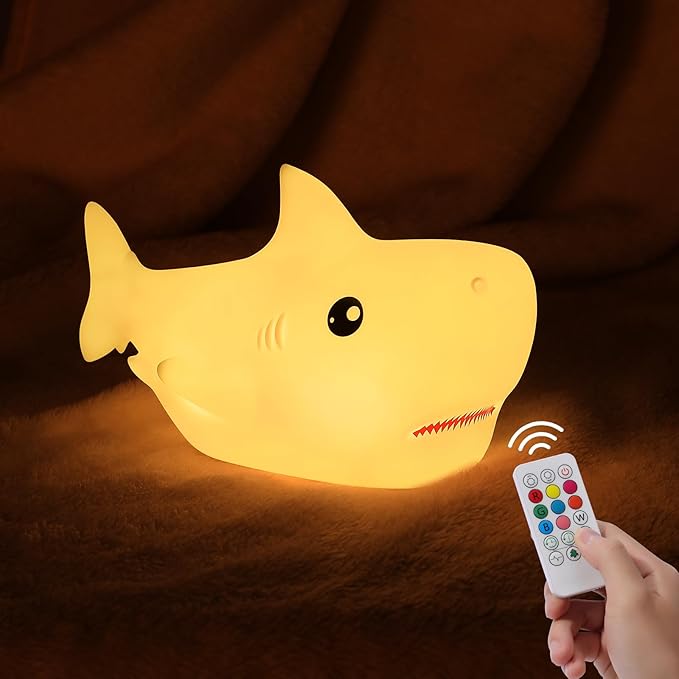 ZKLiLi Remote Shark Night Light, Cute Silicon Night Light by ZKLiLi