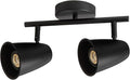Aisilan LED 2-Light Track Lighting Fixtures Ceiling, Matte Black GU10 Track by AisilanLighting