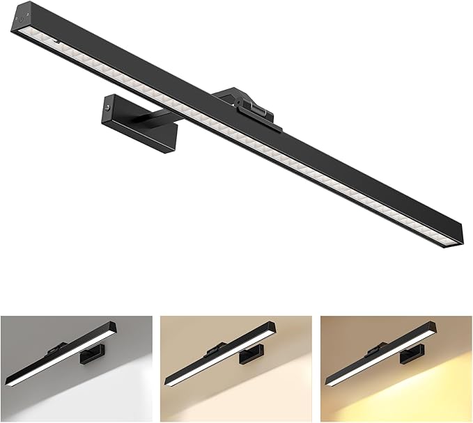 Picture Lights for Wall, Battery Operated Picture Light 24in Gallery Light for by Afyuol