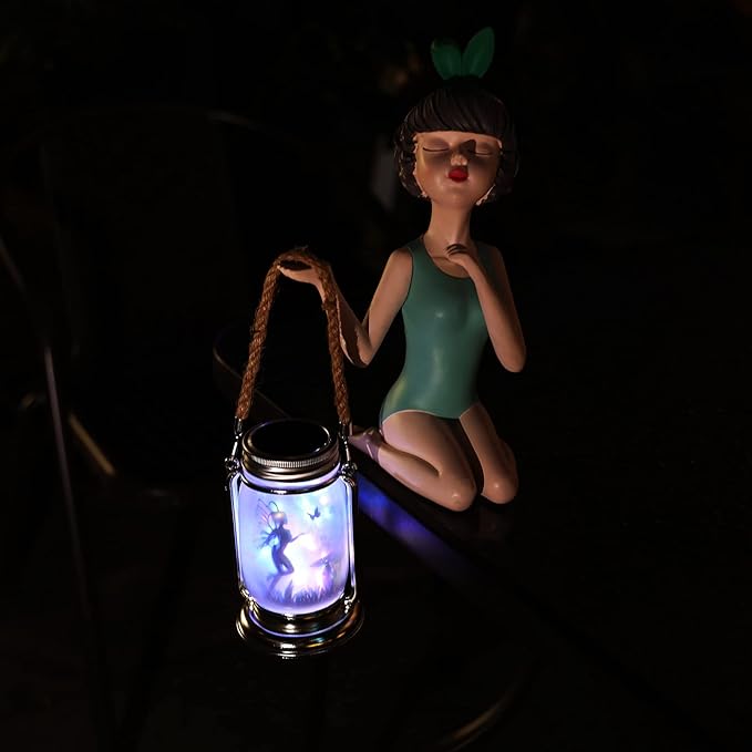 2 Pack Solar Fairy Lantern for Garden Decorations -Gifts for Mom Women Grandma - Image 7
