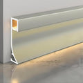 LED Aluminium Metal Baseboard Trim, Apricot Gray Finish 40 Pack 1.97 Inch x 8.2 by Bopaodao
