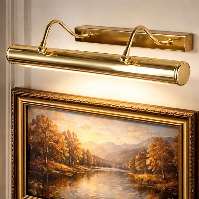 Luminaire Raw Brass Modern Painting Light - Image 4