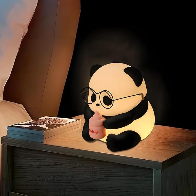 Cute Panda Night Light, LED Novelty Animal Night Lamp, 3 Level Dimmable Nursery - Image 8