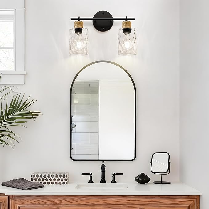 2025 Upgrade Bathroom Light Fixtures, 2-Light Coastal Vanity Lights - Image 7