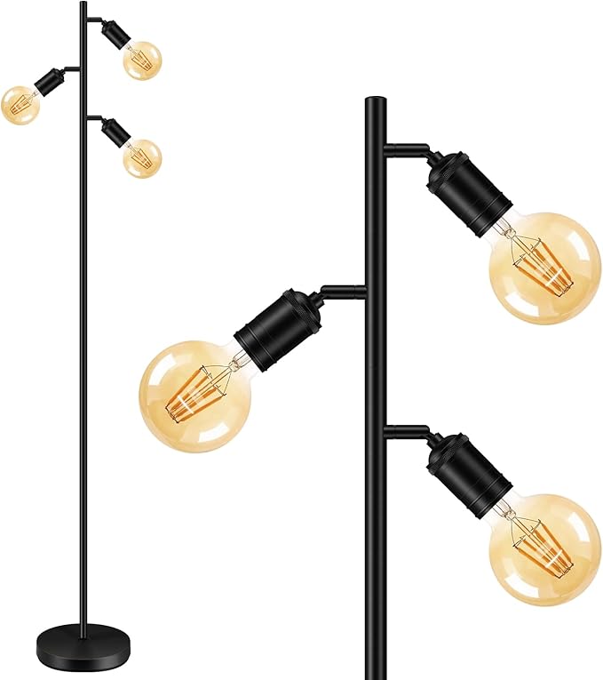 BoostArea Floor Lamp, Industrial Floor Lamp, Modern Tree Standing Lamp by BoostArea