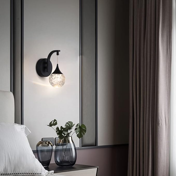 Sedelan Modern Indoor Wall Lamp, Bubble Crystal Wall Sconces, 5W LED Dimmable - Image 4