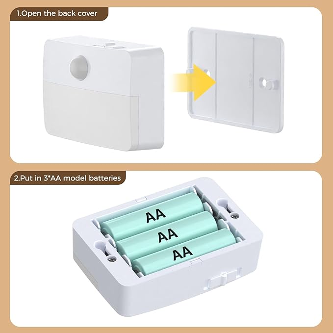 Motion Sensor Stair Light for Indoor, Battery Operated Closet Lights, Portable - Image 5