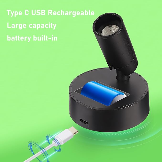 Wireless LED Spotlight, Rechargeable Floor Uplighting Indoor, Battery Operated - Image 6