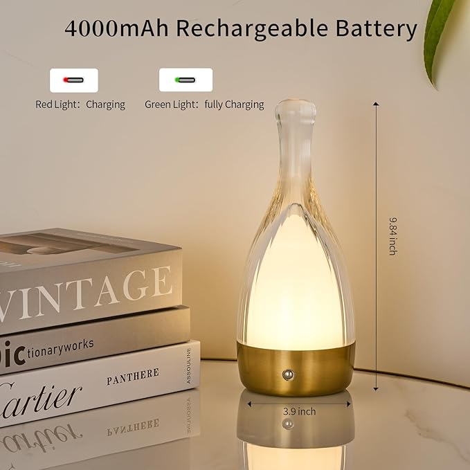 Table Lamp for Bedroom, Small Desk Lamp Dimmable 4 Gears:3000K/4000K/6000K/RGB - Image 8