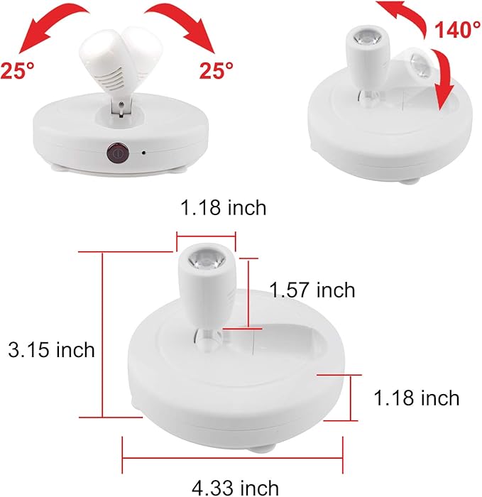 HONWELL Wireless LED Spotlights 2 Pack Accent Light Puck Lights - Image 6