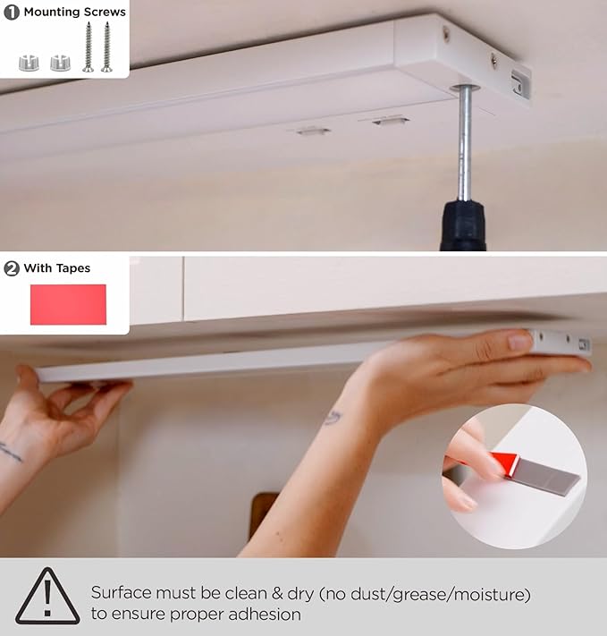36 Inch Under Cabinet Lighting Plug in, 20W 120V 3 Color 3000K/4000K/5000K - Image 8